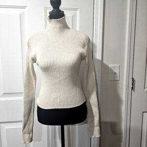 Zara ribbed turtleneck sweater size small cozy,light Academia, earthcore
